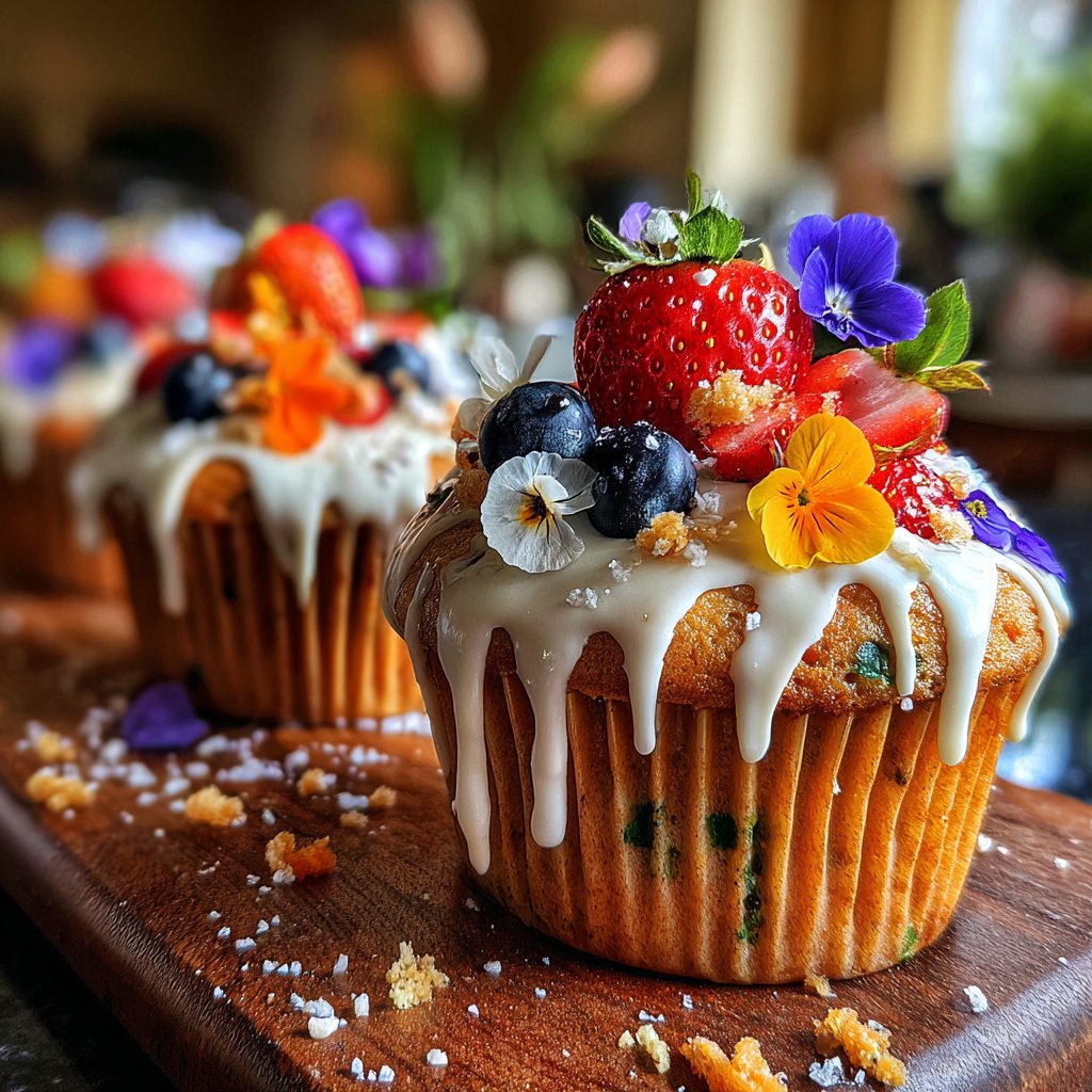 Vibrant Fruit Garden Cupcakes