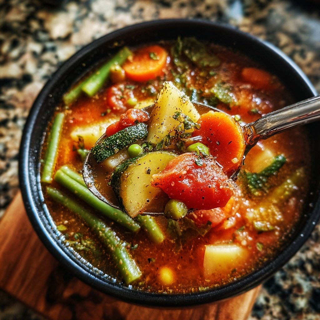 Winterliches Minestrone-Gemüsesüppchen