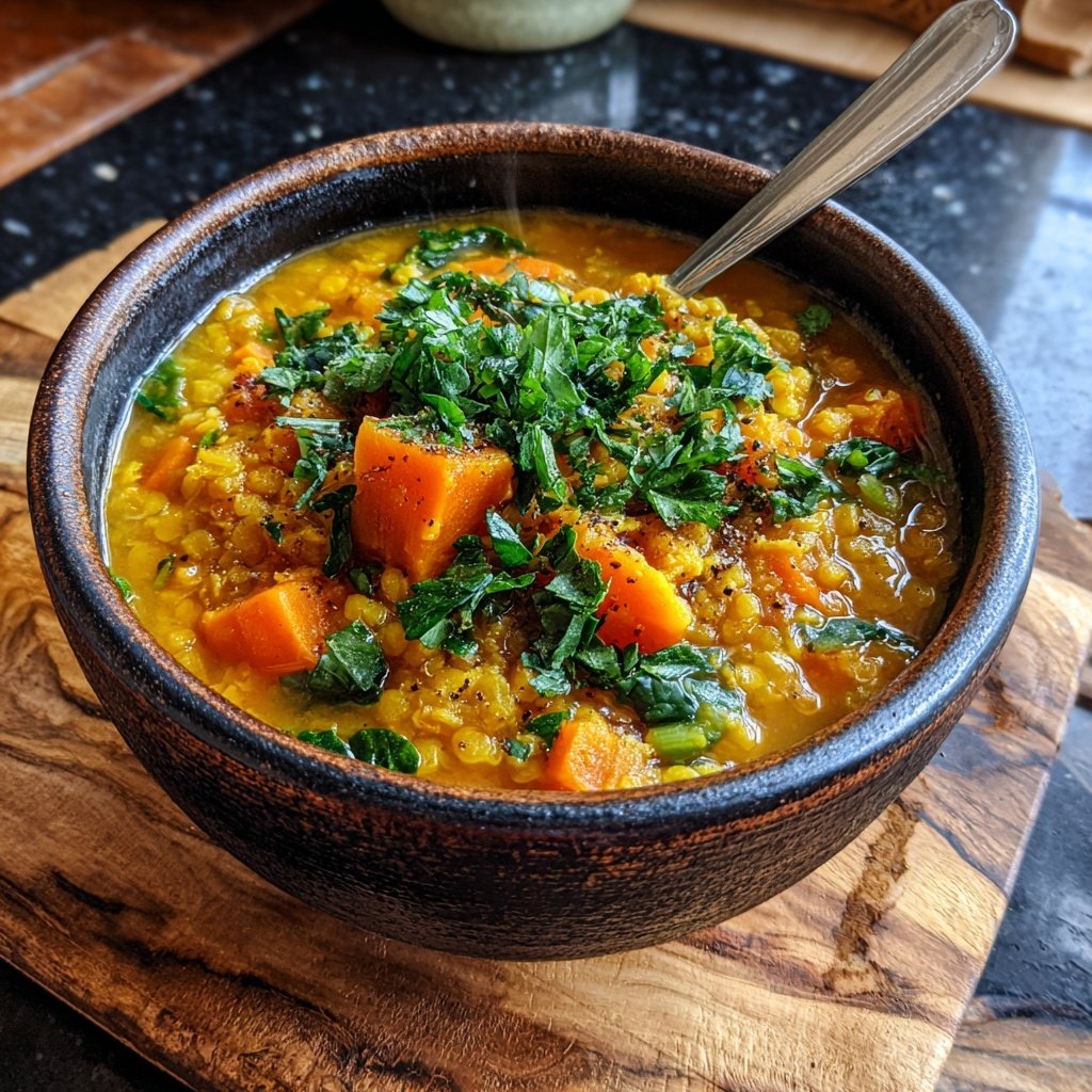 Italienische Linsensuppe Herzhaft Winter