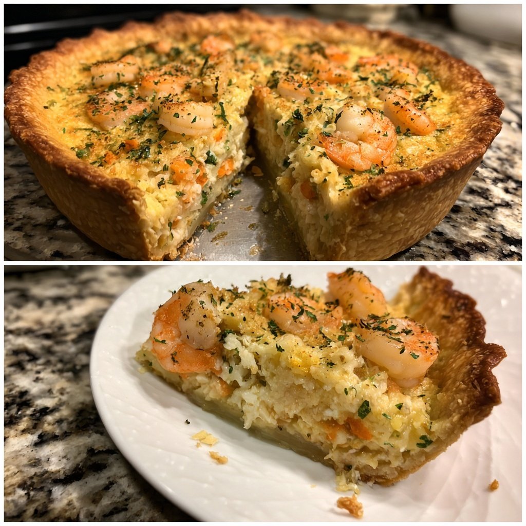 Fischpastete mit cremiger Meeresfrüchte Füllung