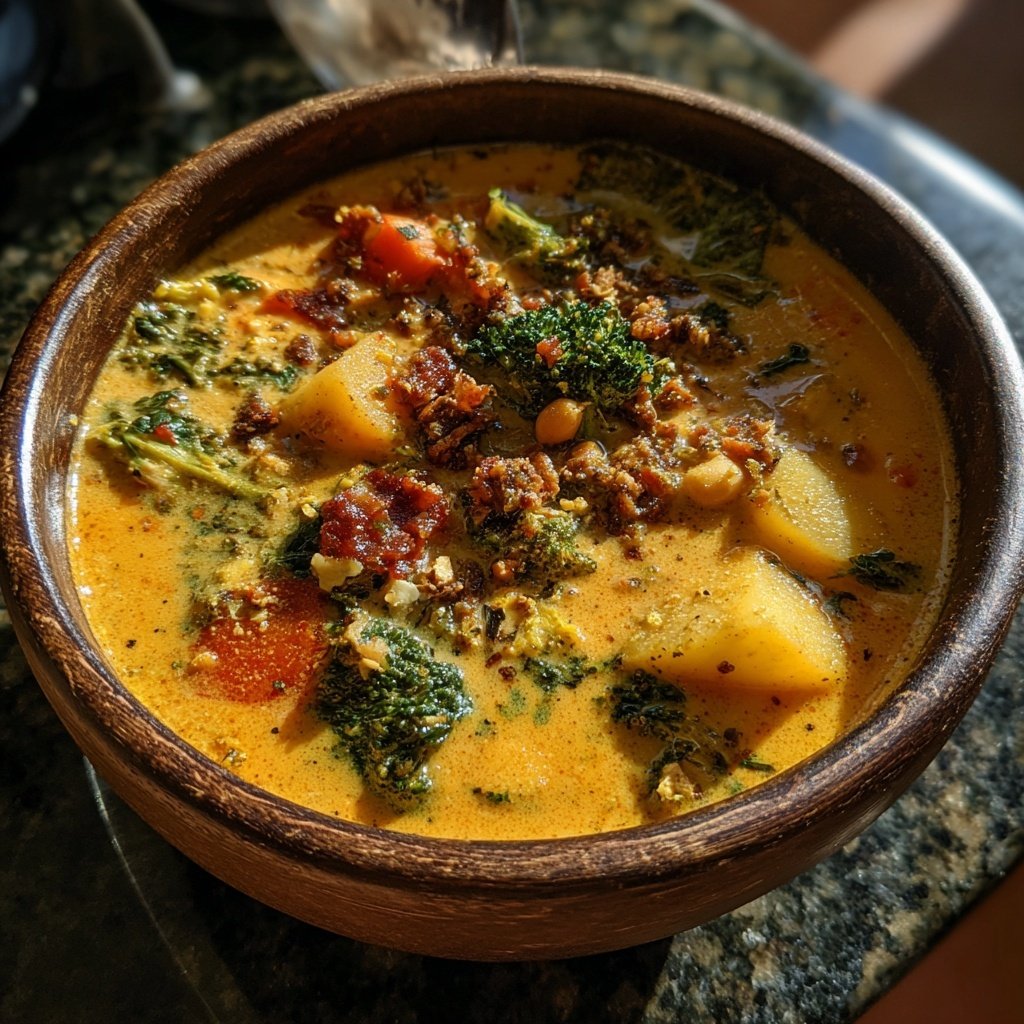 Kräftige Jamaikanische Erdnusssuppe