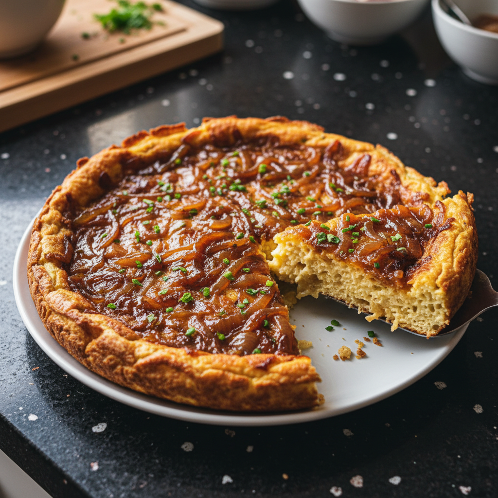 Herzhafte Karamellisierte Zwiebel Frittata