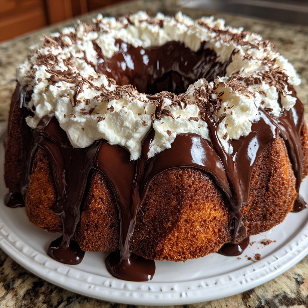 Heiße Schokolade Poke Kuchen