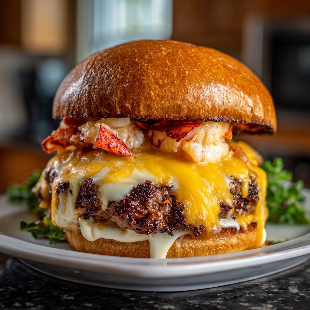 Köstliche Surf and Turf Burger