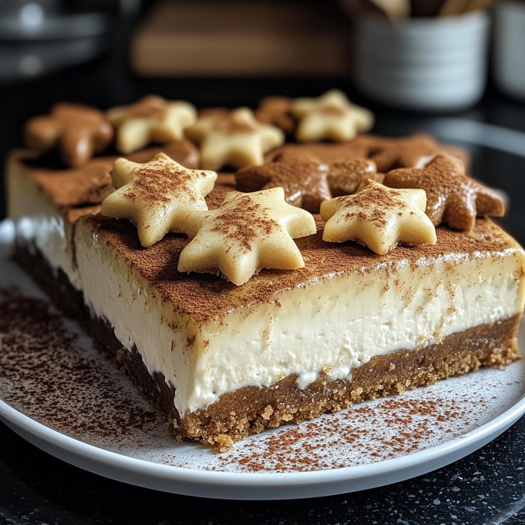 Zimtstern-Cheesecake – Weihnachts-Baking-Dessert